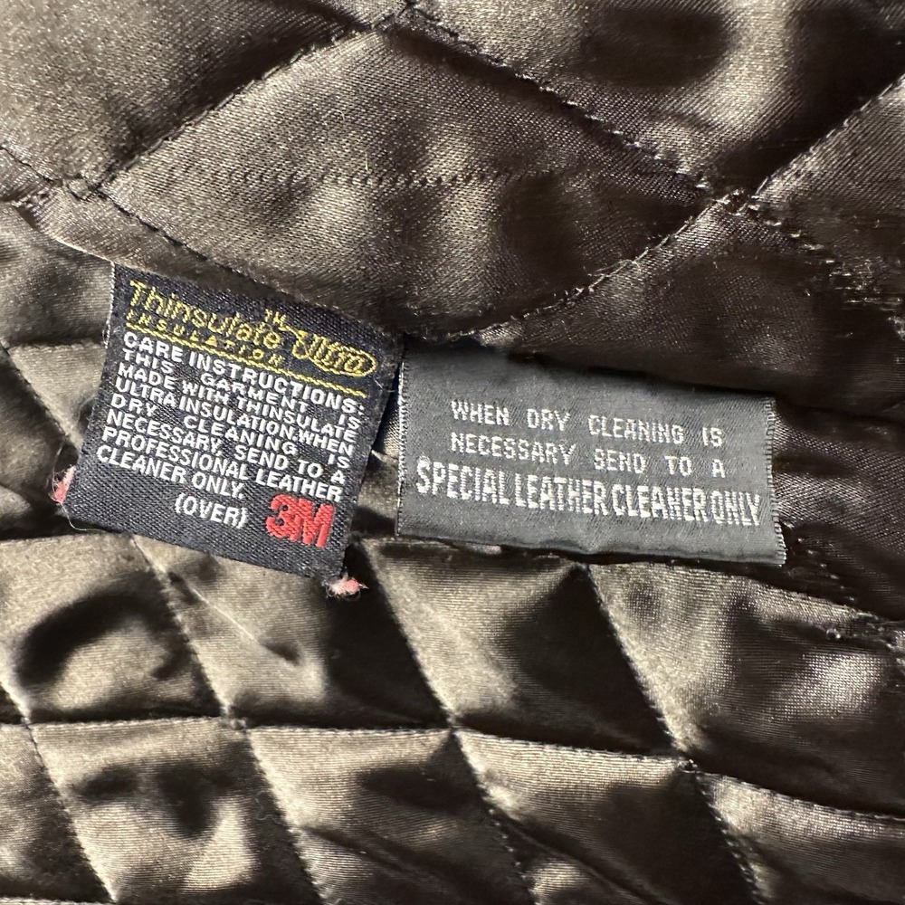 Wilsons‎ Leather Jacket Women's Medium Dark Brown Mid Belted Boho Chic 90's Y2K - Picture 15 of 16